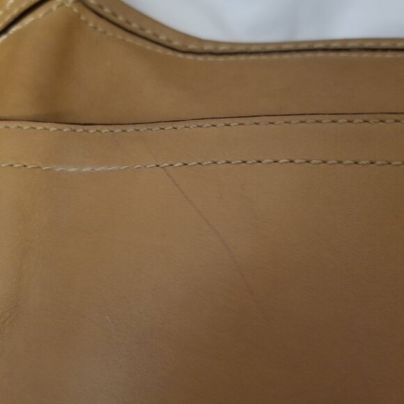 Authentic Coach Leather Caramel Brown Hobo or Crossbody Convertible Purse - Picture 7 of 11